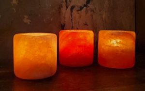 Himalayan Salt Candle Holder 1